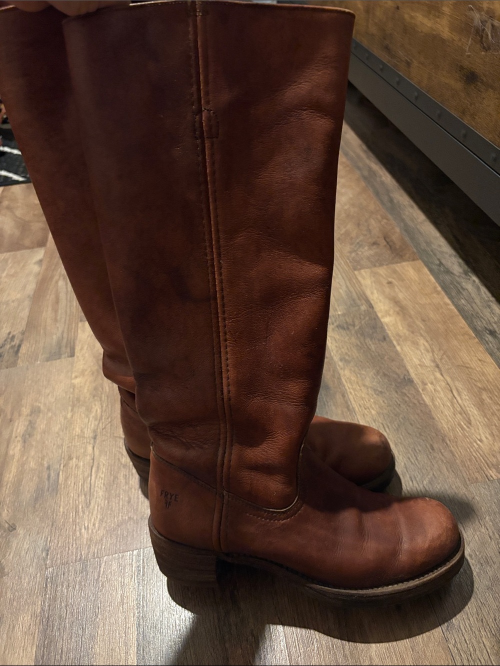 Frye Brown Leather Knee-High Boots - Picture 8 of 16